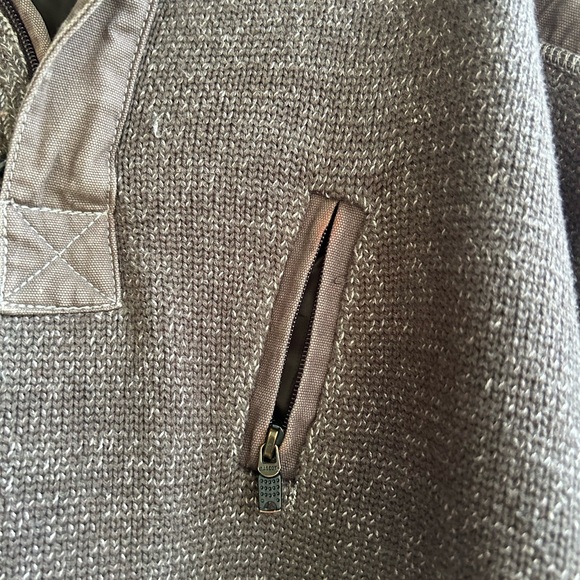 Mascot Frontline workwear sweater, elbow patches fully lined zip up neck - Picture 2 of 11